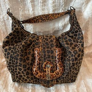 Fendi Leopard Print Handbag Authentic